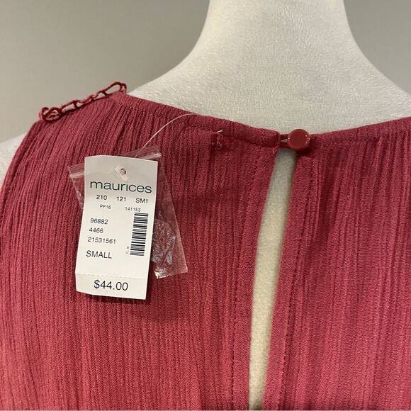 Bohemian a-line Sleeveless scoop neck mini dress with lace details - Picture 9 of 15